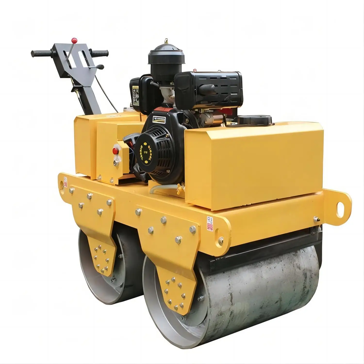 Factory Supply 1 Ton 2 3 Diesel Gasoline Rubber Tire Vibratory Road Roller