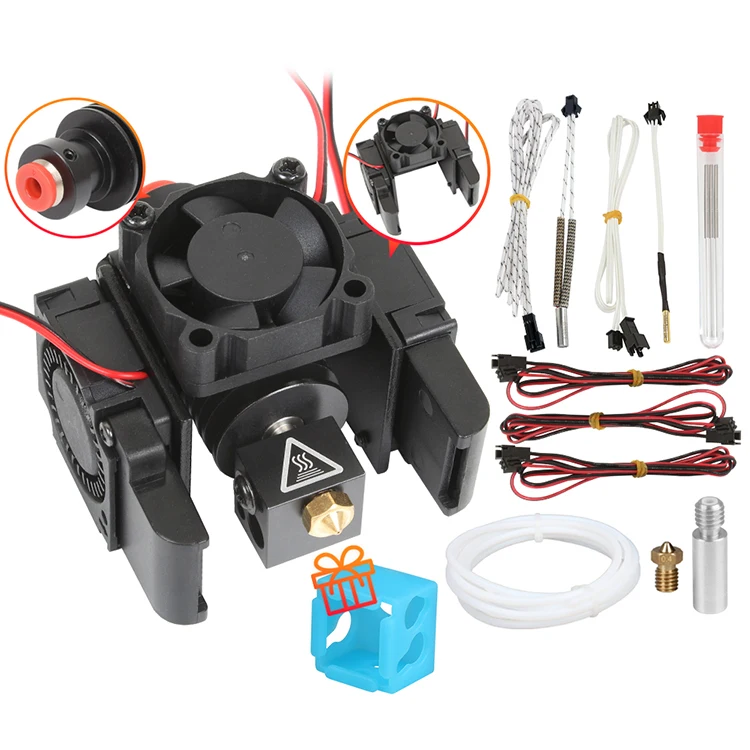 3DSWAY3D Printers Parts All Metal BP6 Hotend J-head Bowden Extruder Kit for E3d V6 Volcano Hotend Cooling Fan Bracket Block 24V