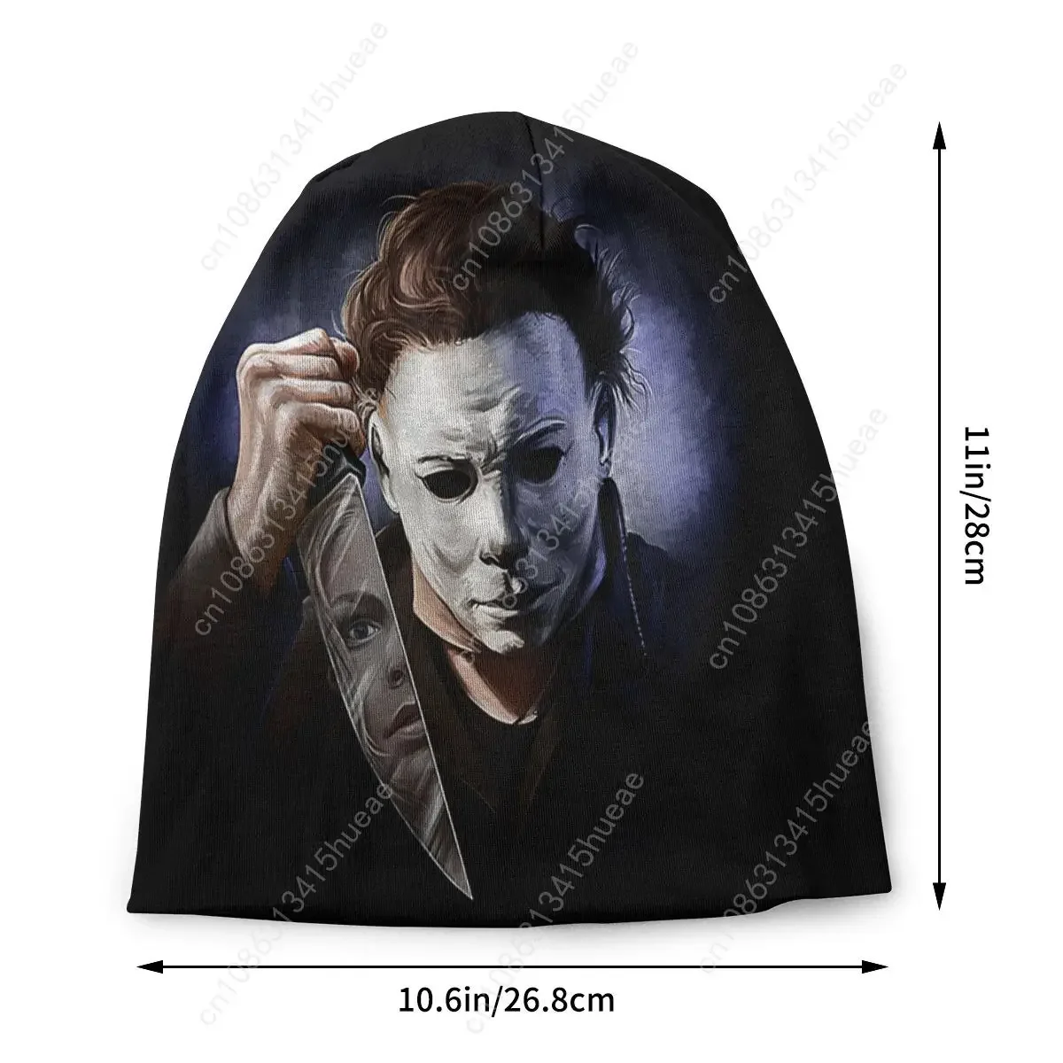 Michael Myers Halloween Killer Bonnet Homme Hip Hop Knitted Hat For Women Men Winter Warm Horror Movie Beanies Caps