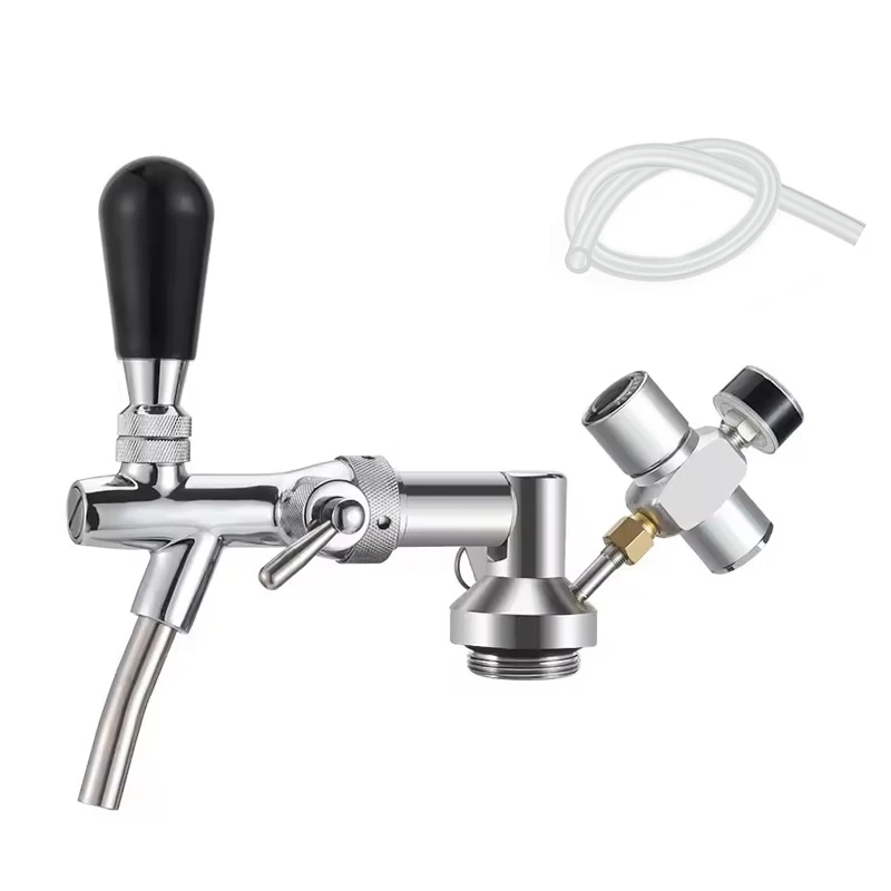 

Диспенсер для бочонков для разливного пива, комплект для выращивания бочонков для пива с пивным краном, мини-регулятор Co2 с регулируемым давлением, копье для пивной бочки