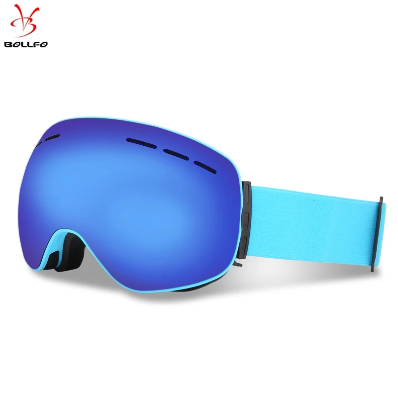 Snowboard Goggles Magnetic Ski Goggles Fast Replace Lens spherical mirror lenses 100% UV Eye Protection Anti-fog