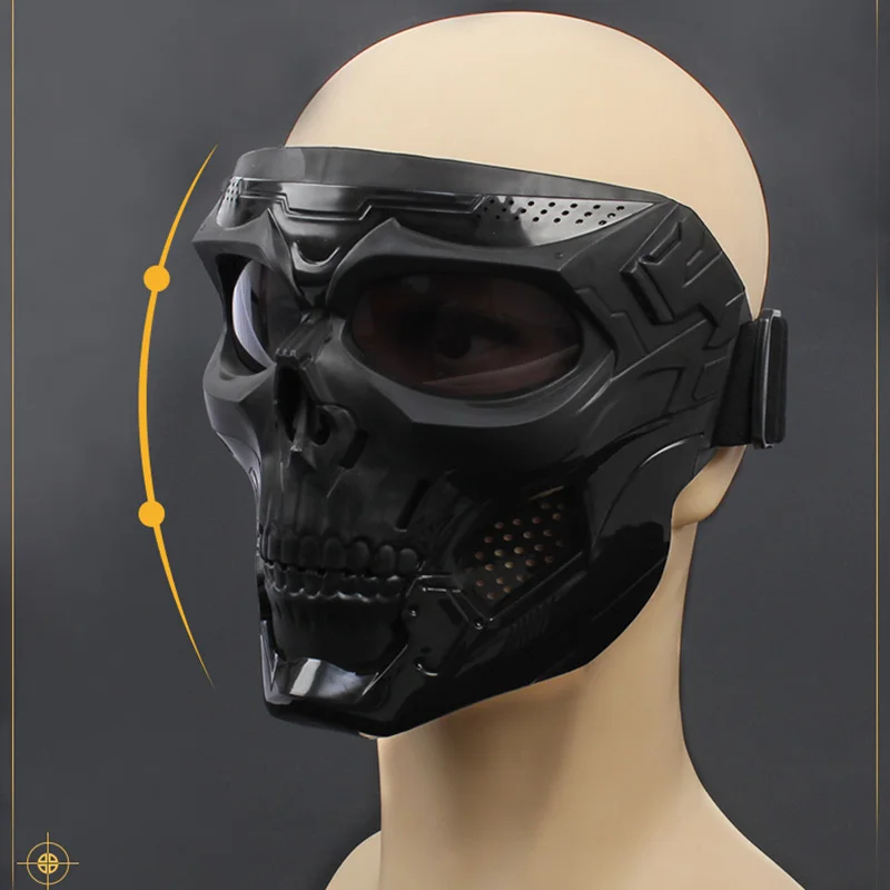 Antideflagrante CS War Game Paintball Skull Mask Anti-impatto Shooting Airsoft Mask occhiali Outdoor Hunting Motorcycle Mask