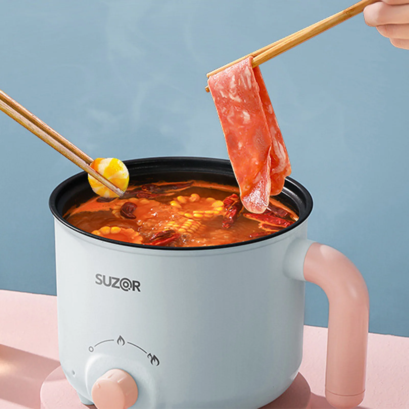 Electric Cooking Pot Rapid Heating Auto Power Outage  Anti Dry Burning Mini Electric Noodle Cooker Electric Hot Pot 220V