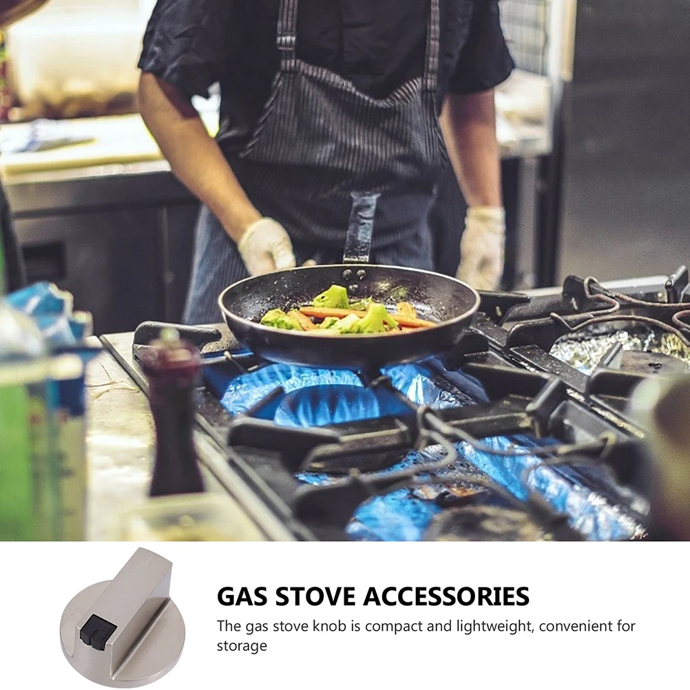 

4pcs Gas Stove Knob Replacement Zinc Alloy Convex Design 6mm Hole Diameter Cooker Control Knobs Practical Use Stove Accessories