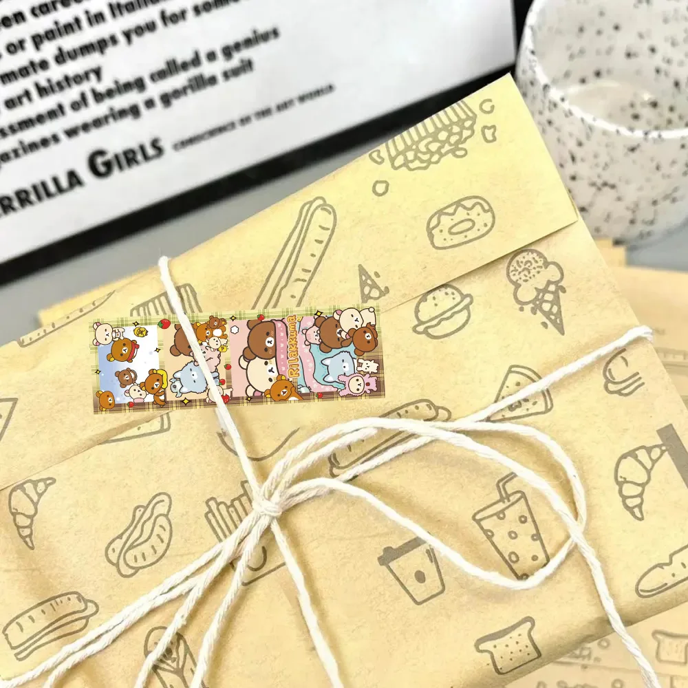 120 Stück/Rolle Rilakkuma Roll Graffiti Aufkleber Kreative DIY Schönheit Weihnachtsmann Urlaub personalisierte Handyhülle Notebook Geschenke