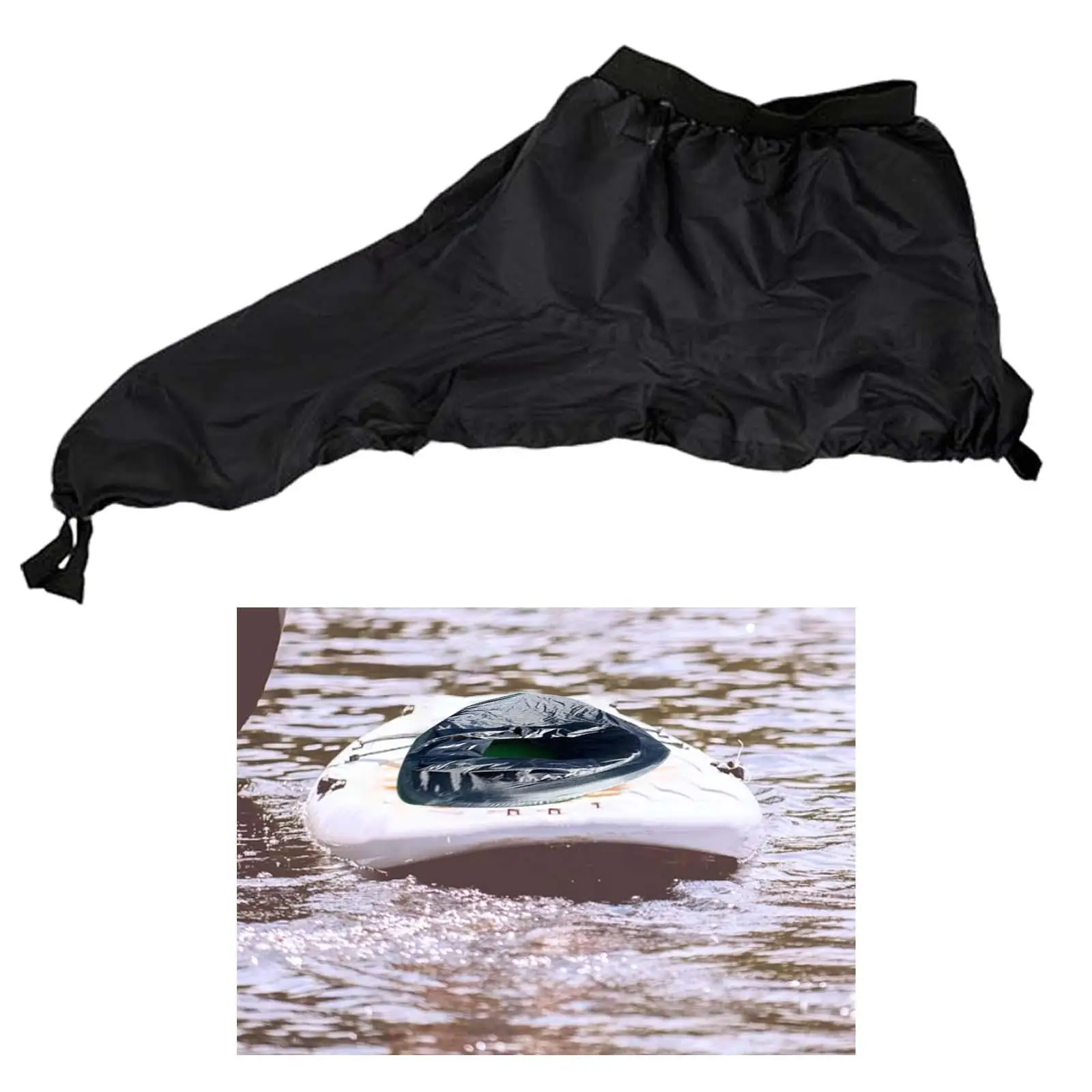 Universal Kayak Spray Skirt Waterproof Fabric Spraydeck Cockpit Protector for Canoe Inflatable Boat