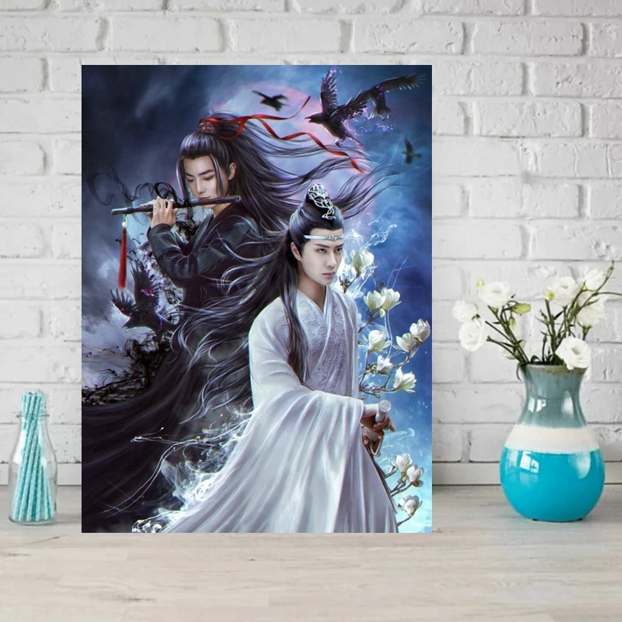 The Untamed Chen Qing Ling 5d Diamond Painting Art Chinese Tv Show Wei Wu Xian And Lan Zhan Diy Mosaic Cross Stitch Home Decor