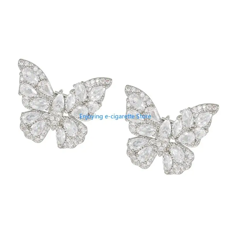 Schimmernde Legierungs-Schmetterlings-Ohrclip-Dekorationsdesign für Freeclip 1/2 Ohrhörer-Clip-on-Charm-verbessernde Stile Y4QF – Detail 8