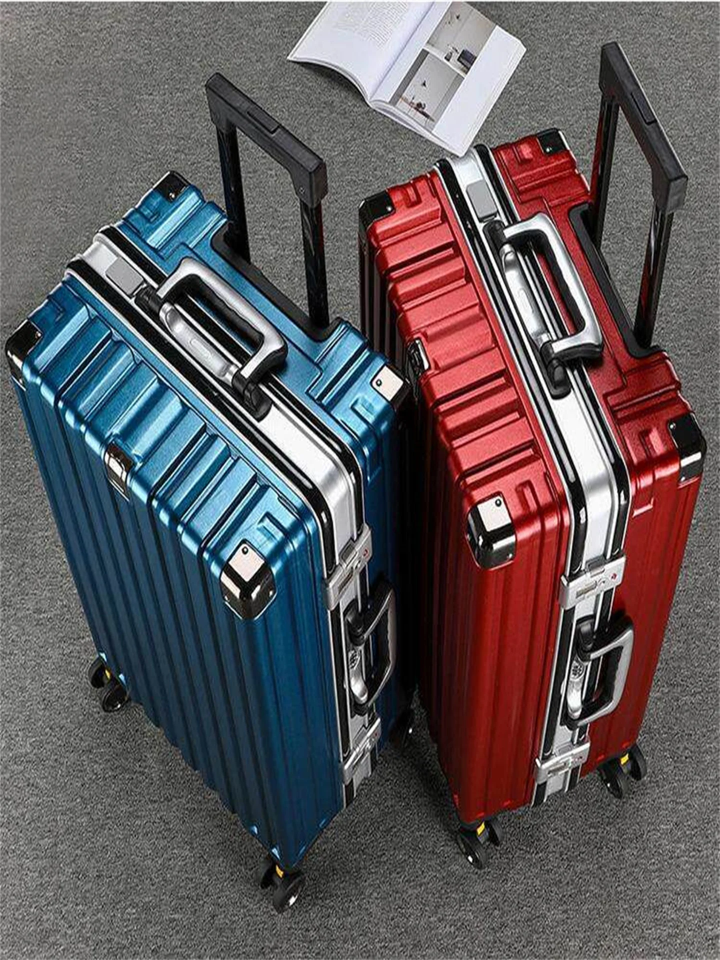 28-inch-aluminum-frame-luggage-casual-fashion-travel-suitcase-unisex-durable-roller-bag-for-students-and-travelers