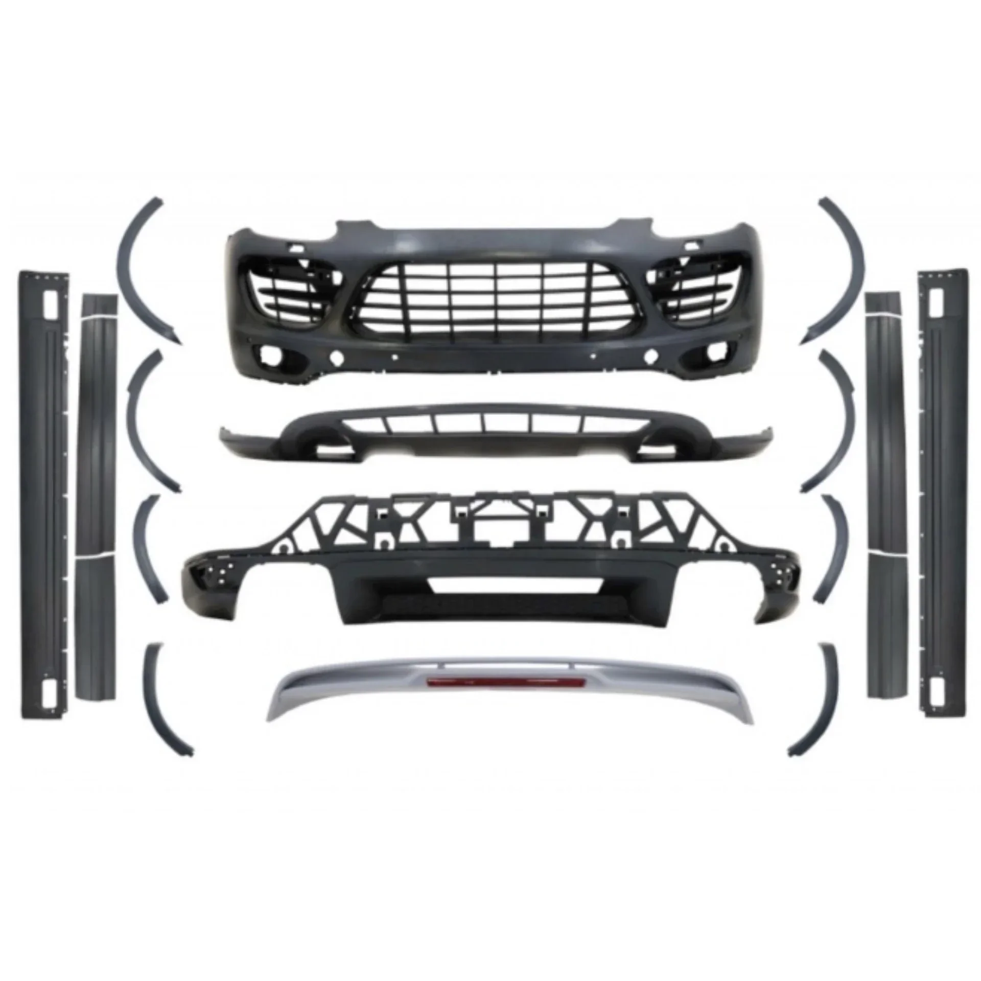 

Комплект кузова, передний и задний бампер в сборе, боковая педаль, колесо, брови для Porsche Cayenne, новый стильный комплект, автомобильные аксессуары