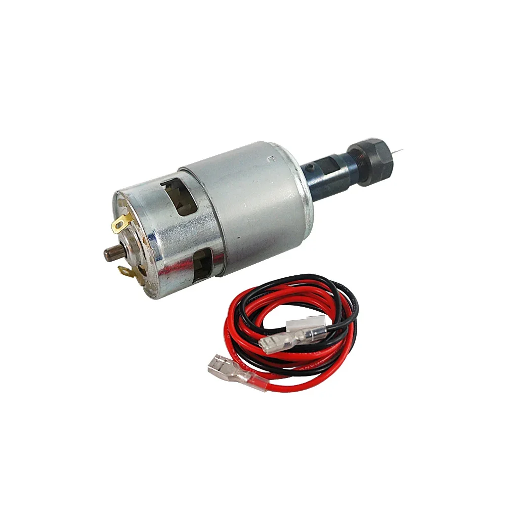 CNC Spindle DC 120W 44mm Air Cooling with Integrated ER11 Collet Machine Tool for Wood Router Lathe Engraving Slicing Devices