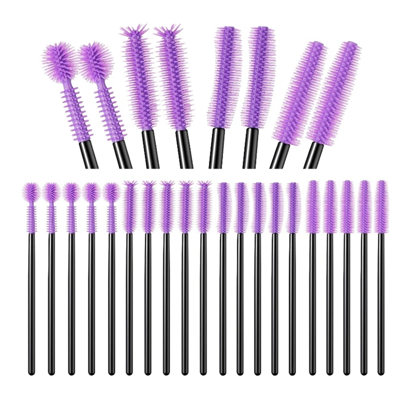 PWS 40 Pcs Nook And Cranny Sewing Machine Cleaning Brushes, Reusable Silicone Dense Bristles Cleaning Brushes