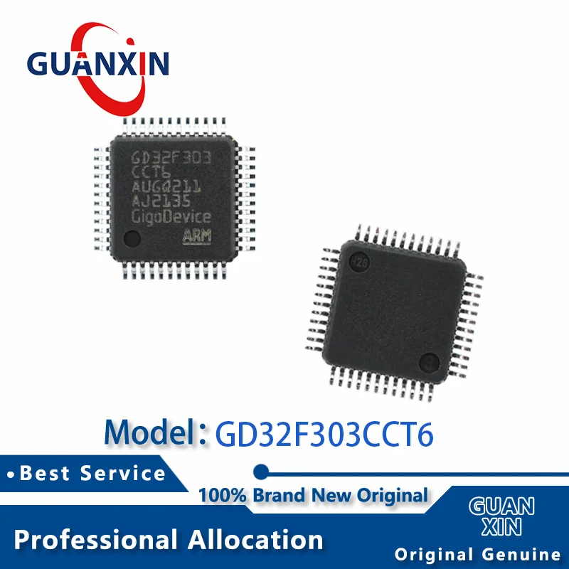 

100% New electronics Marking GD32F303CCT6 LQFP-48 GD32F303