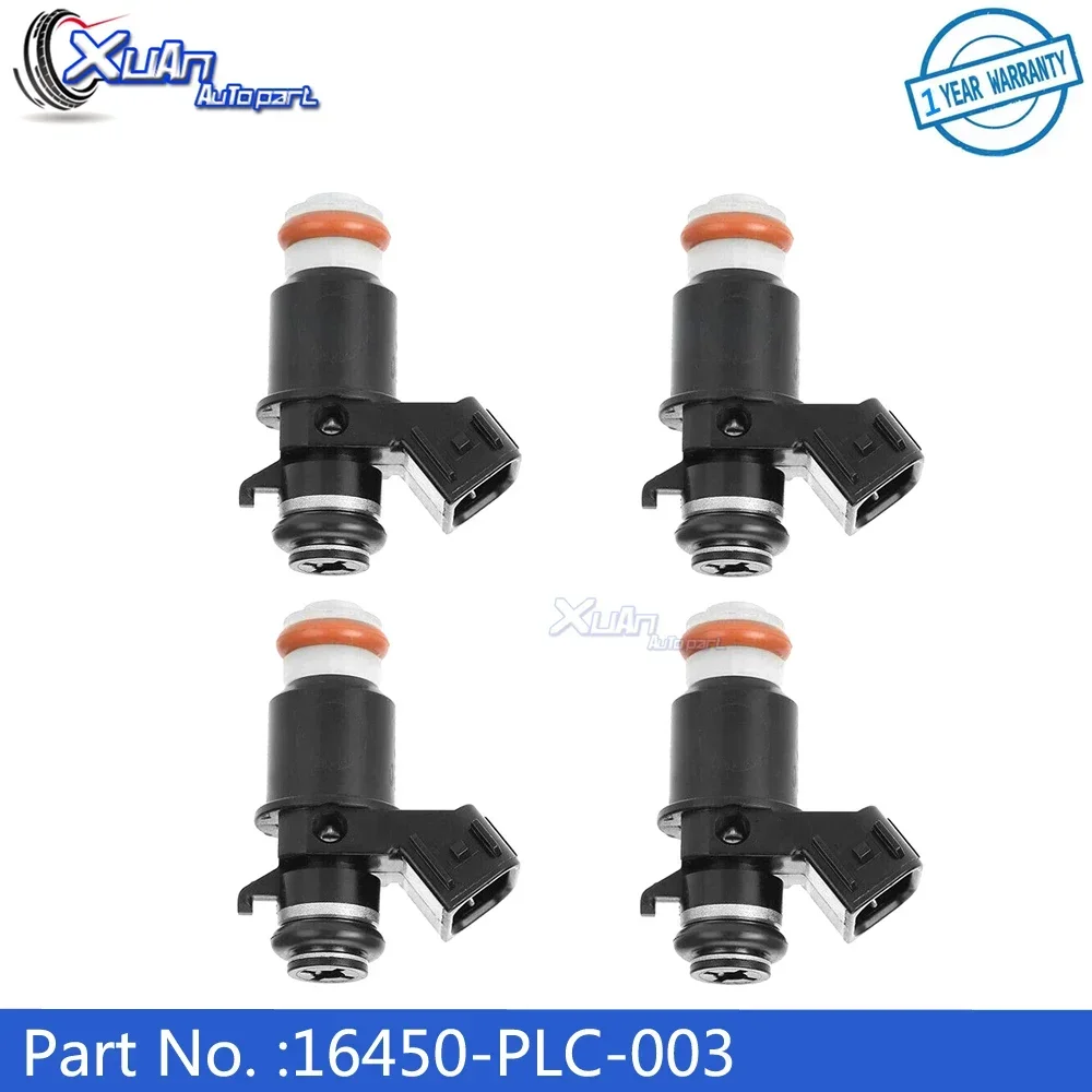 

XUAN 16450-PLC-003 4pcs Car Fuel Injectors Nozzle for Honda Civic DX HX LX Suzuki GSXR1000 2001-2005 16323842-12282 M799 4G1302