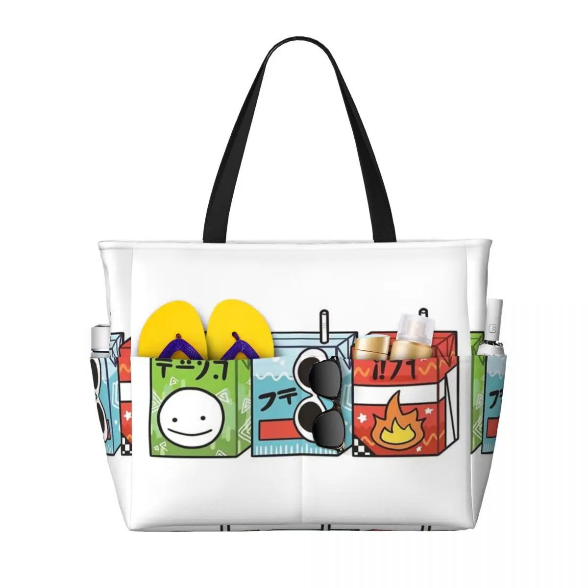 

Dream Team Juice Boxes Beach Travel Bag, Tote Bag Trendy Adult Sports Birthday Gift Multi-Style Pattern