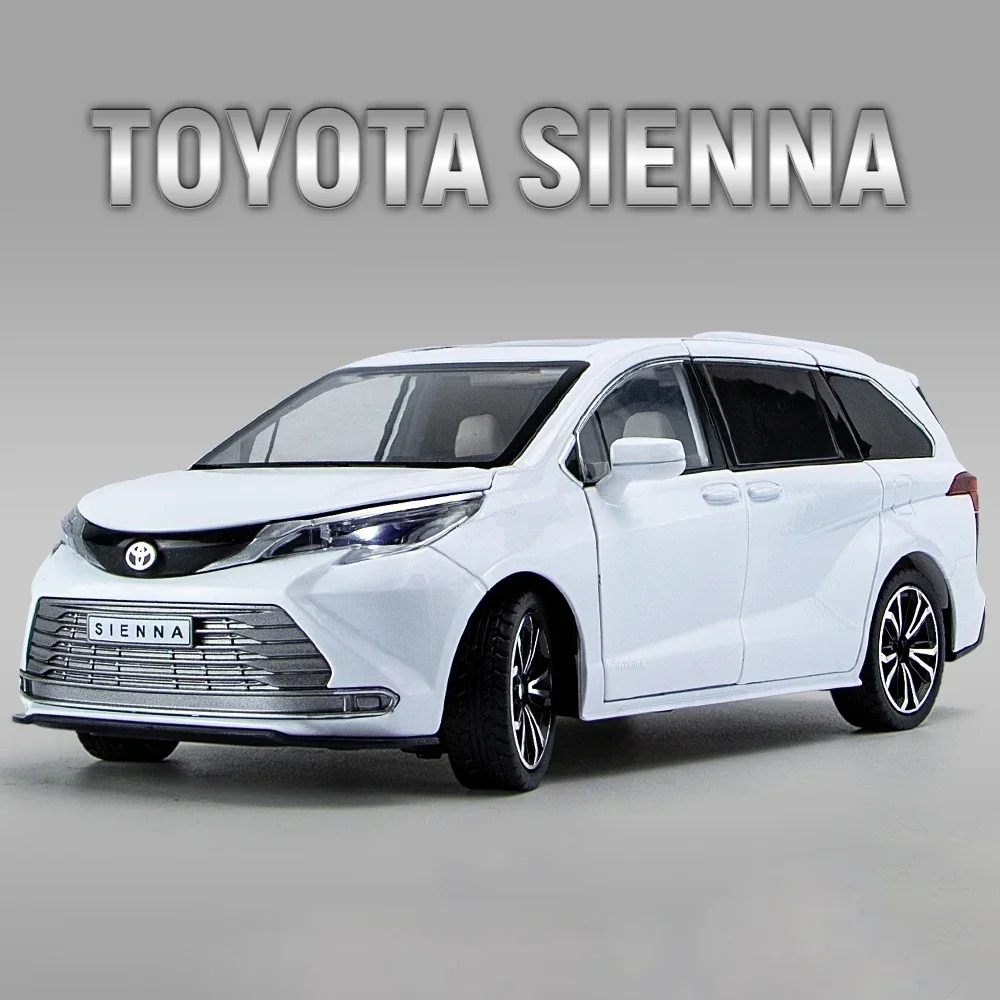 1:24 Toyota Sienna AVALON  MPV Van Alloy Diecasts & Toy Vehicles Metal Toy Car Model Sound and light Collection Kids Toy