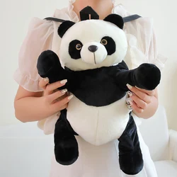 35/45cm Panda Plush Backpack Cartoon Cute  Plush Toy Soft Stuffed Animal Shoulder Bag for Kids Girls Birthday Gifts