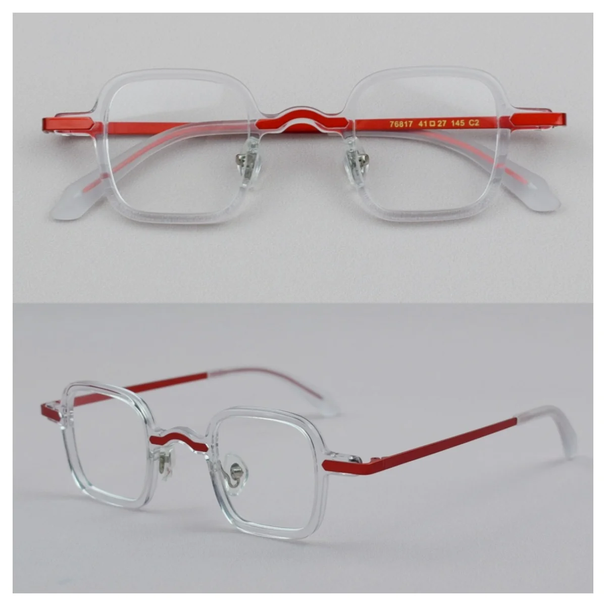 

Acetate+Alloy Glasse Frame Handmade Men Optical Eyeglasses Myopia Hyperopia Prescription Japan Eyewear