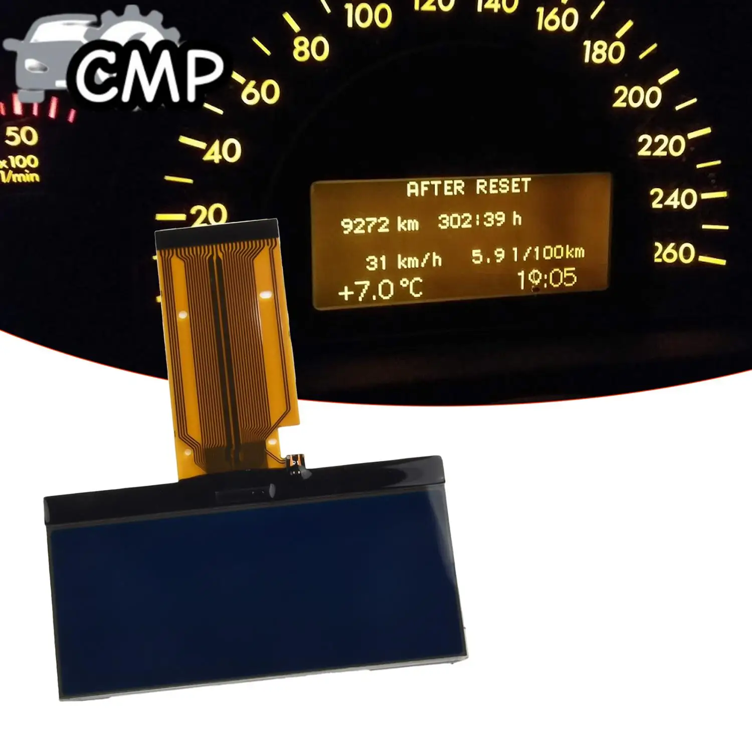 

1pc Car Instrument Cluster Dashboard LCD Display Screen For Mercedes Benz W203 C Class 2000-2004/W463 G class 2002-2007