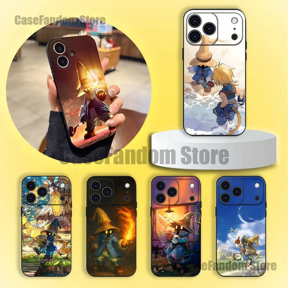 

Moogles F-Final Fantasy Vivis Phone Case For iPhone 17,16,15,14,13,12,11,Pro,Max,Plus Black Shockproof Soft Cover