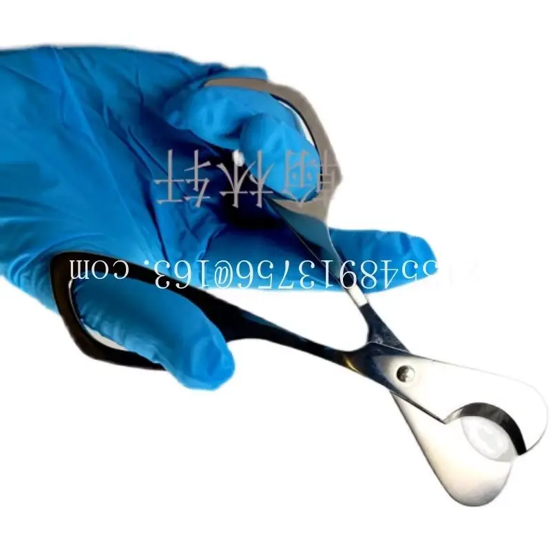 

1 Lamp worker mini O-shaped scissors waist line clip burned glass DIY hand tool