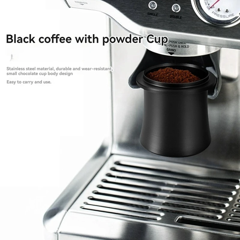 เครื่องชงกาแฟจับถ้วยกาแฟเอสเปรสโซยาถ้วยเครื่องบดไฟฟ้าผง Catcher Anti-Flying Powder Cup