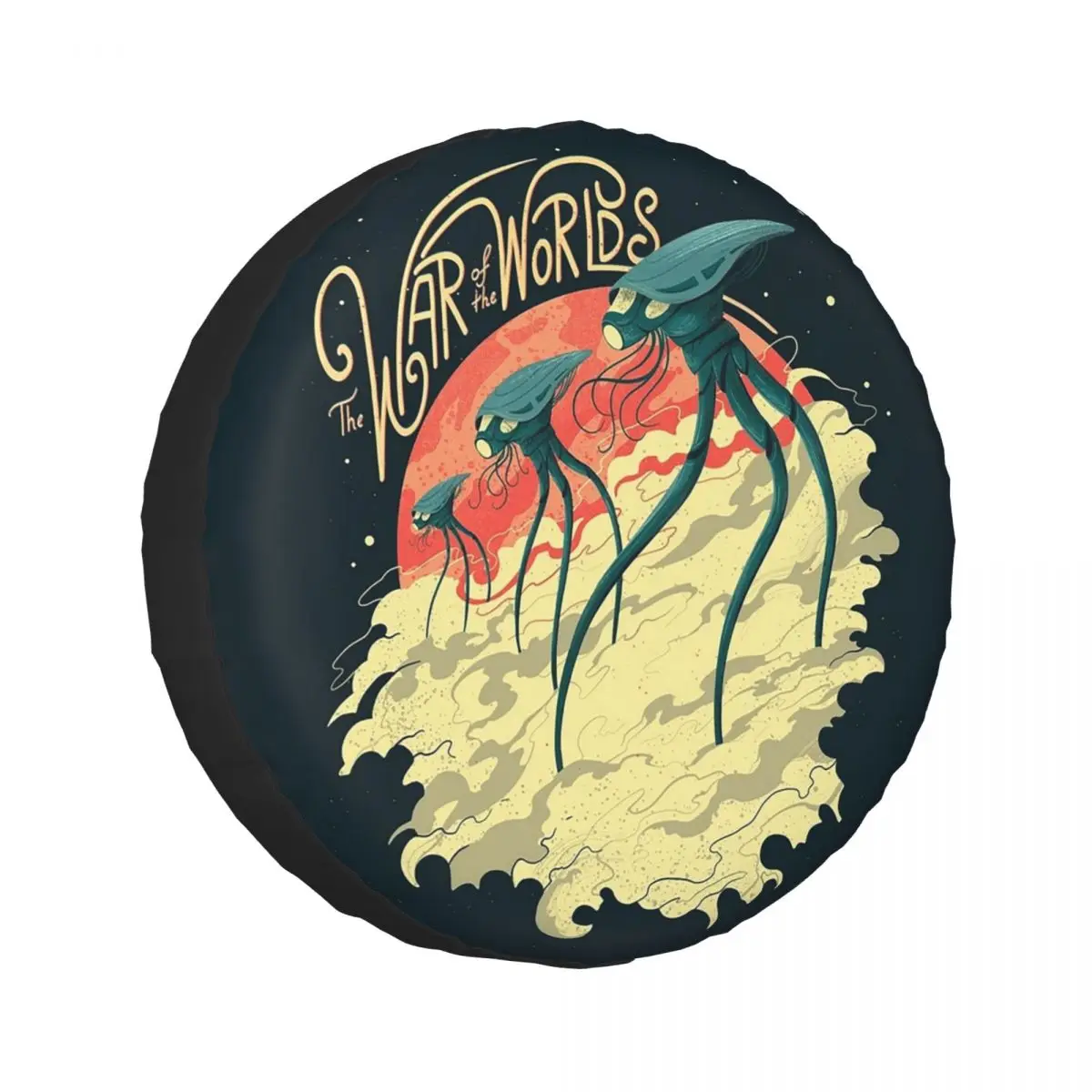 

Custom War Of The Worlds Spare Tire Cover for Car Pajero 4x4 Wheel Protector Covers 14" 15" 16" 17" Inch