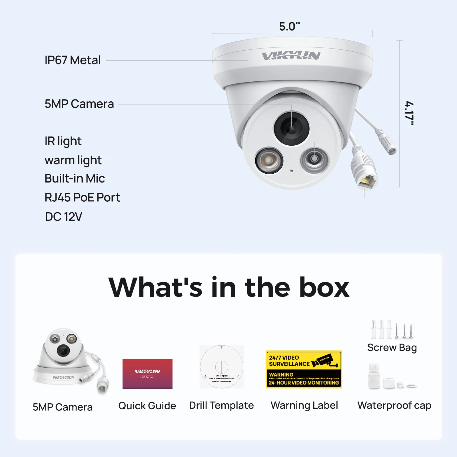 VIKYLIN 5MP Smart Dual Light I - огляд і ціна Smart Home Microsoft