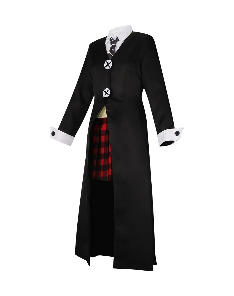 Anime Soul Eater Maka Albarn Cosplay Costume Death Shokunin Professional College Cloak Coat Skirt Woman Sexy Suit view 4