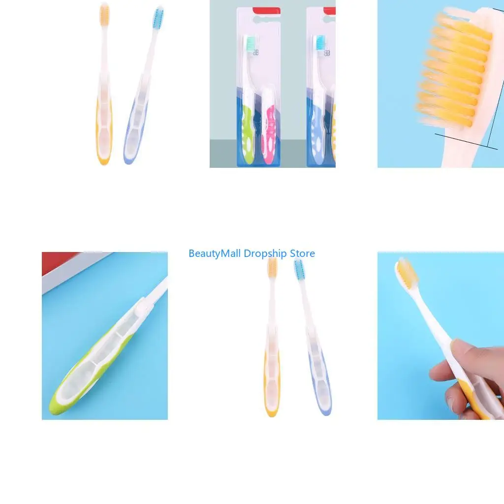 40JD Travel Toothbrush,Travel Size Toothbrush with Toothbrush Cover for Women Men