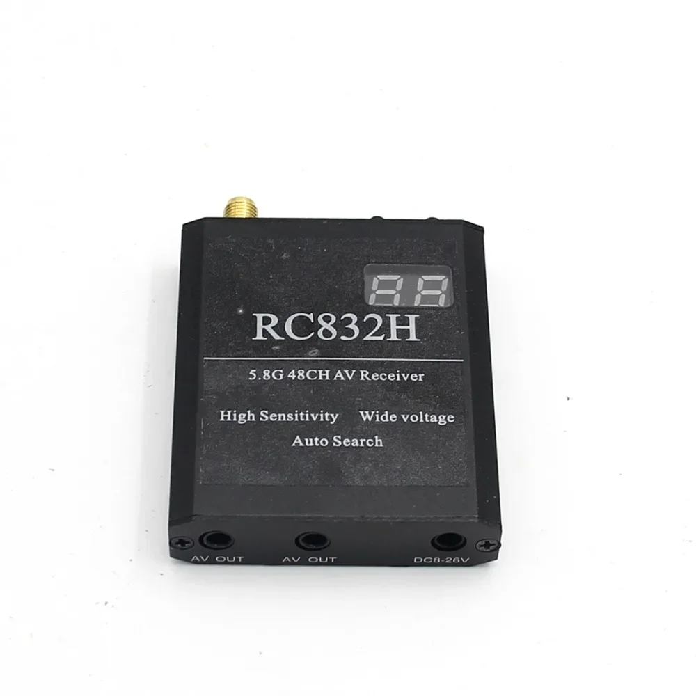 RC832H 5.8G 48CH Ricevitore video VRX 12V Ricerca automatica dei canali per TS832 TS5823 TS5828 RC Aereo Elicottero FPV Drone