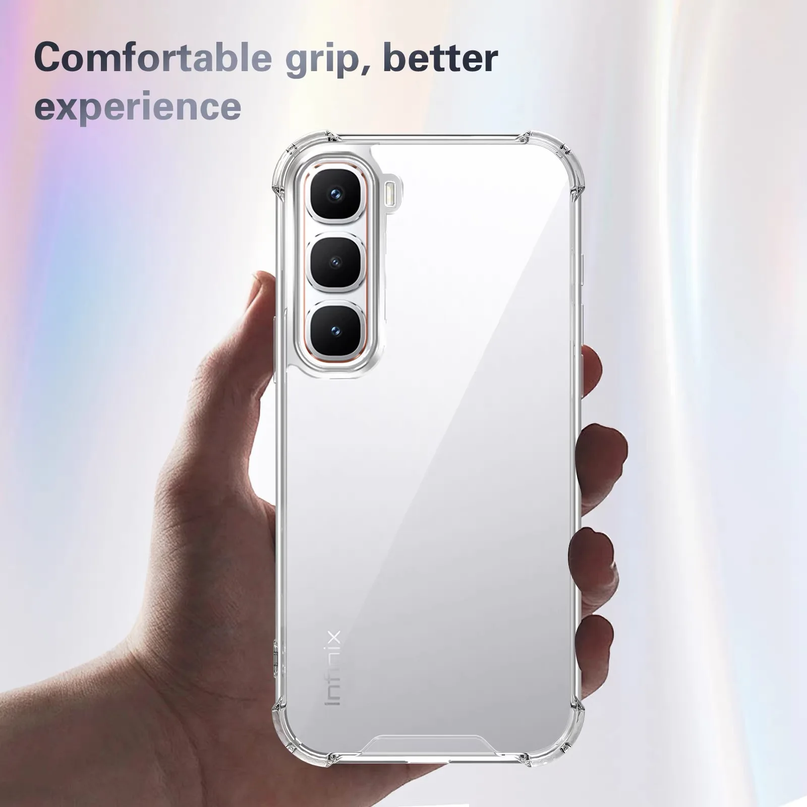 Transparente TPU Stoßfeste Schutzhülle für Infinix Hot 60 50 Pro Plus 60i 50i -Klar