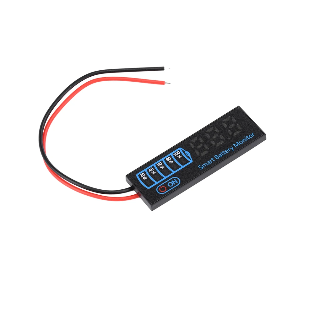 3s-12s 18650 li-ion lipo teste de lítio 7-55v ácido indicador de nível da bateria testador display led medidor módulo capacidade medidor de tensão