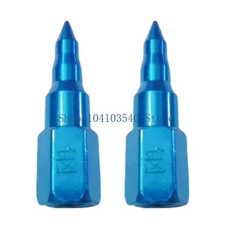 

02DC Convenient Grease Gun for Head 2 Pcs Grease Tip Pointed Filter Grease Nozzle Carbon Steel Grease Nipple Fitting for Indu