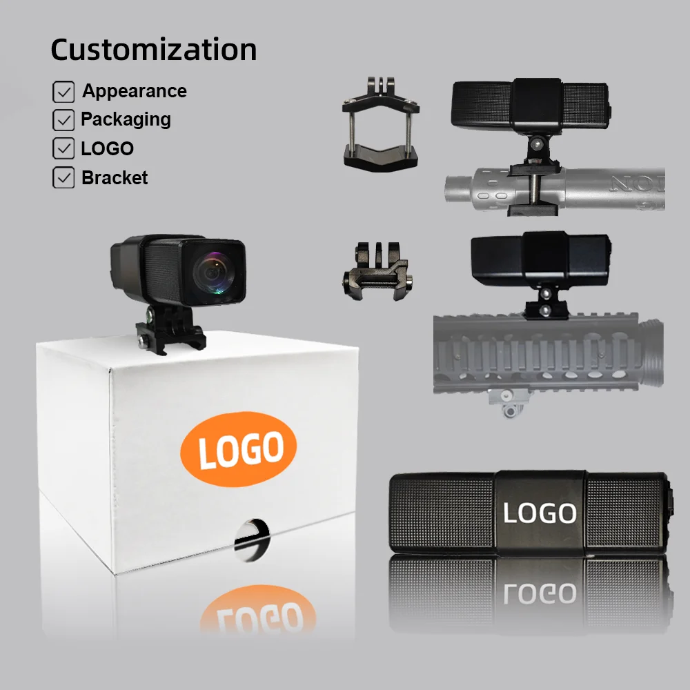 كاميرا ODM حل الكاميرا المخصصة قوس البرامج الثابتة مع كاميرا العمل Crosshair 4K لتسجيل الرماية الدليلية للسكك الحديدية