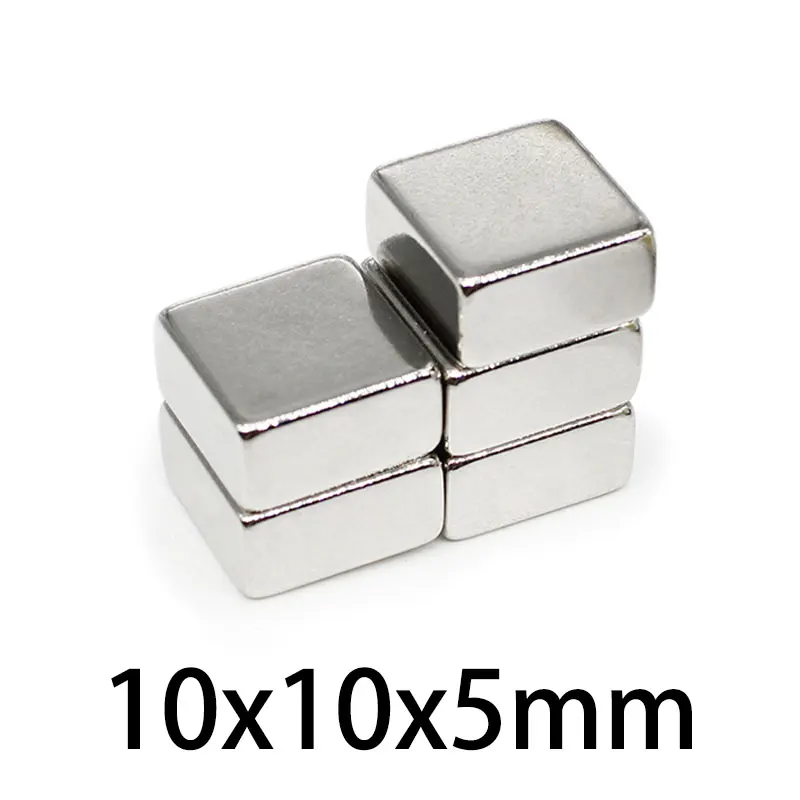 

5/10/20/50/100PCS 10x10x5 mm Square Rare Earth Neodymium Magnet 10*10*5 Block Powerful Strong Magnetic Magnets Sheet 10x10x5mm