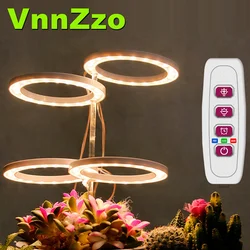 Vnnzzo wachsen Licht 5v usb phyto lamp für Pflanzen führte volles Spektrum Engelsring-Pflanzen lampe für Innen blumen gewächshaus sämling