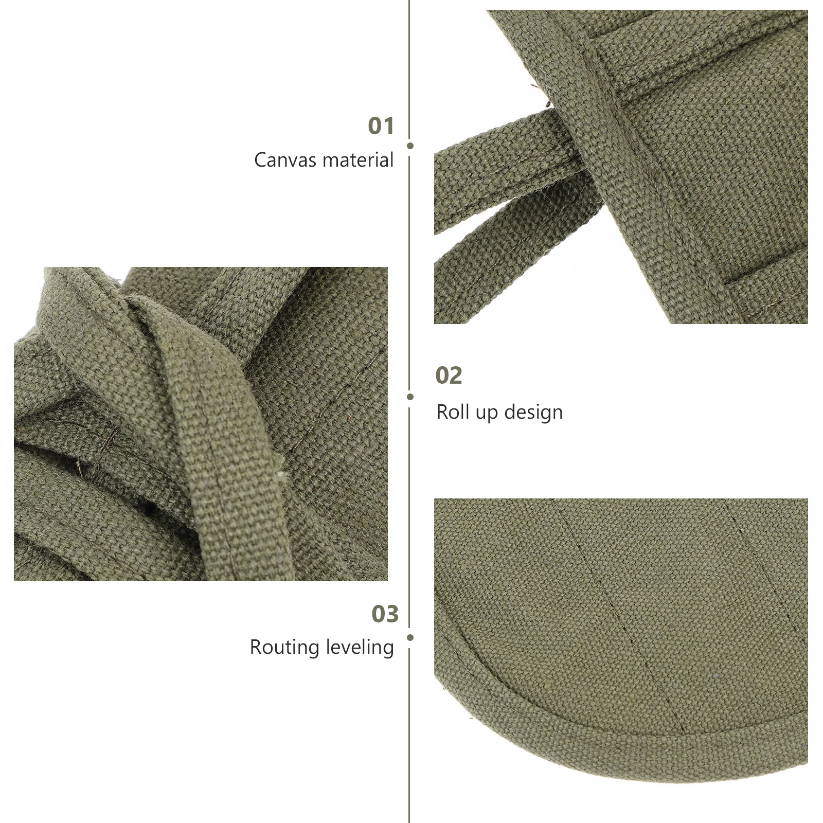 

Drawing Pencil Roll Up Case Canvas Brush Roll Portable Multi-Function Pen Storage Accessory Canvas Pencil Case