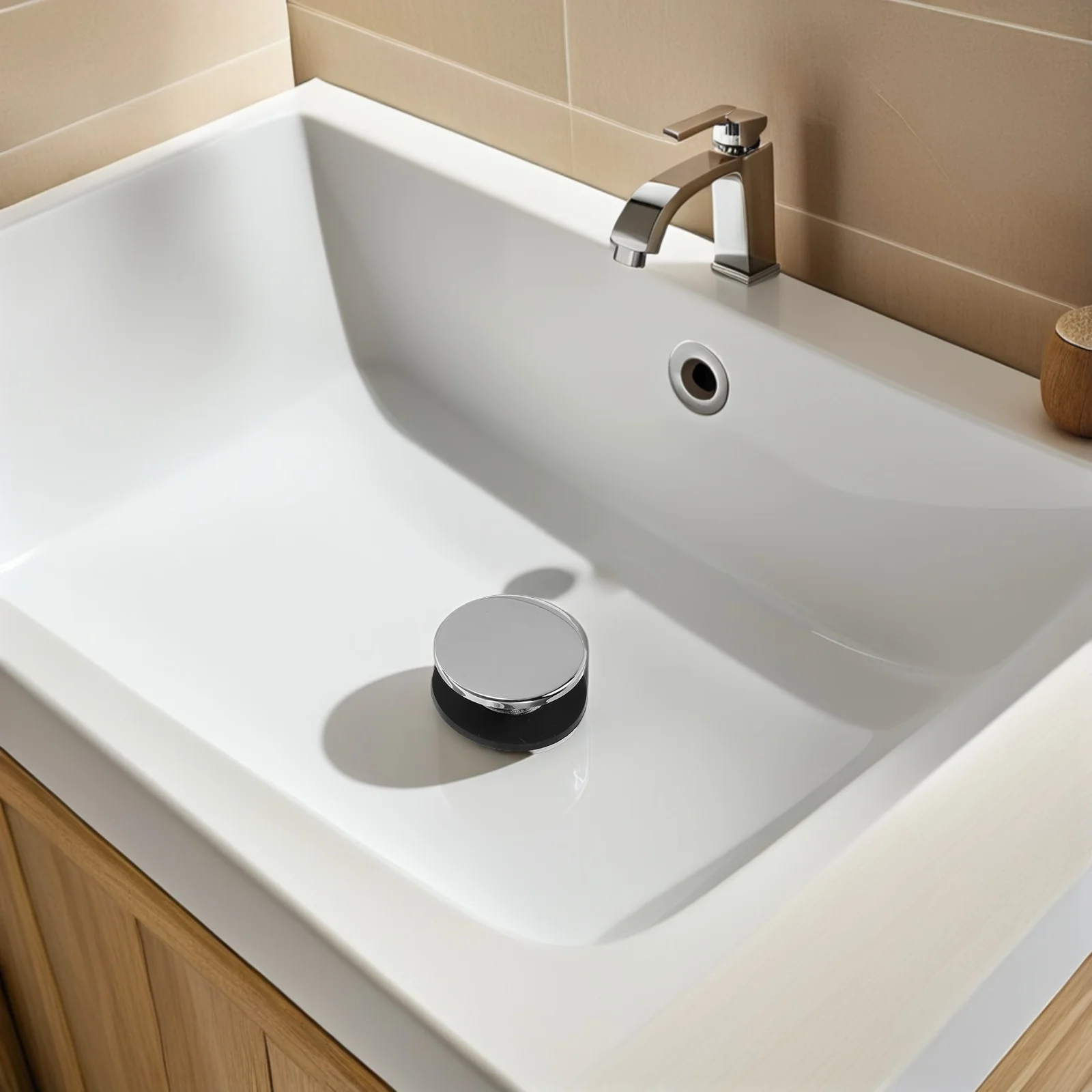 

Universal Basin Stopper High Performance Sealing Effectively Blocks Water Flow Easy to Install Suitable Various Sinks