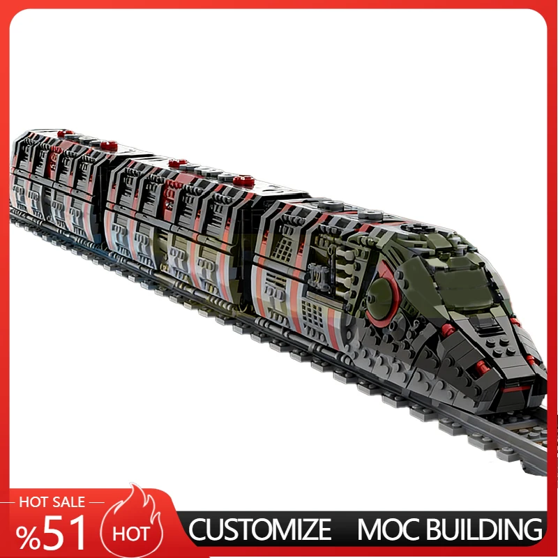 

3051 PCS Star Battle Sci-Fi Transport and Recon Train MOC Customize Modular Building Block Educational DIY Boy Assembly Toy Gift