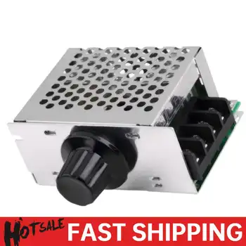 4000W tyristorový elektronický regulátor napětí s pouzdrem AC 220V elektronický regulátor napětí Vysoce výkonný regulátor otáček 10 nejlepší prodej Regulátor otáček motoru 220V - №1