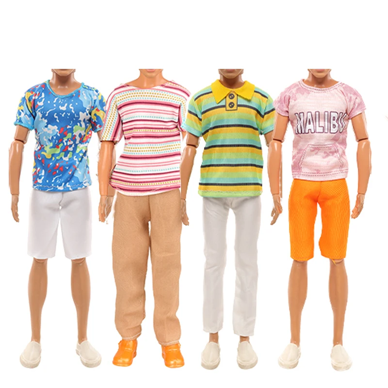 Ken Doll Clothes Doll Daily Wear Casual Suit Sweatshirt Pants Wedding Party Suit Man Male Doll Clothes For 30cm Doll Accessories