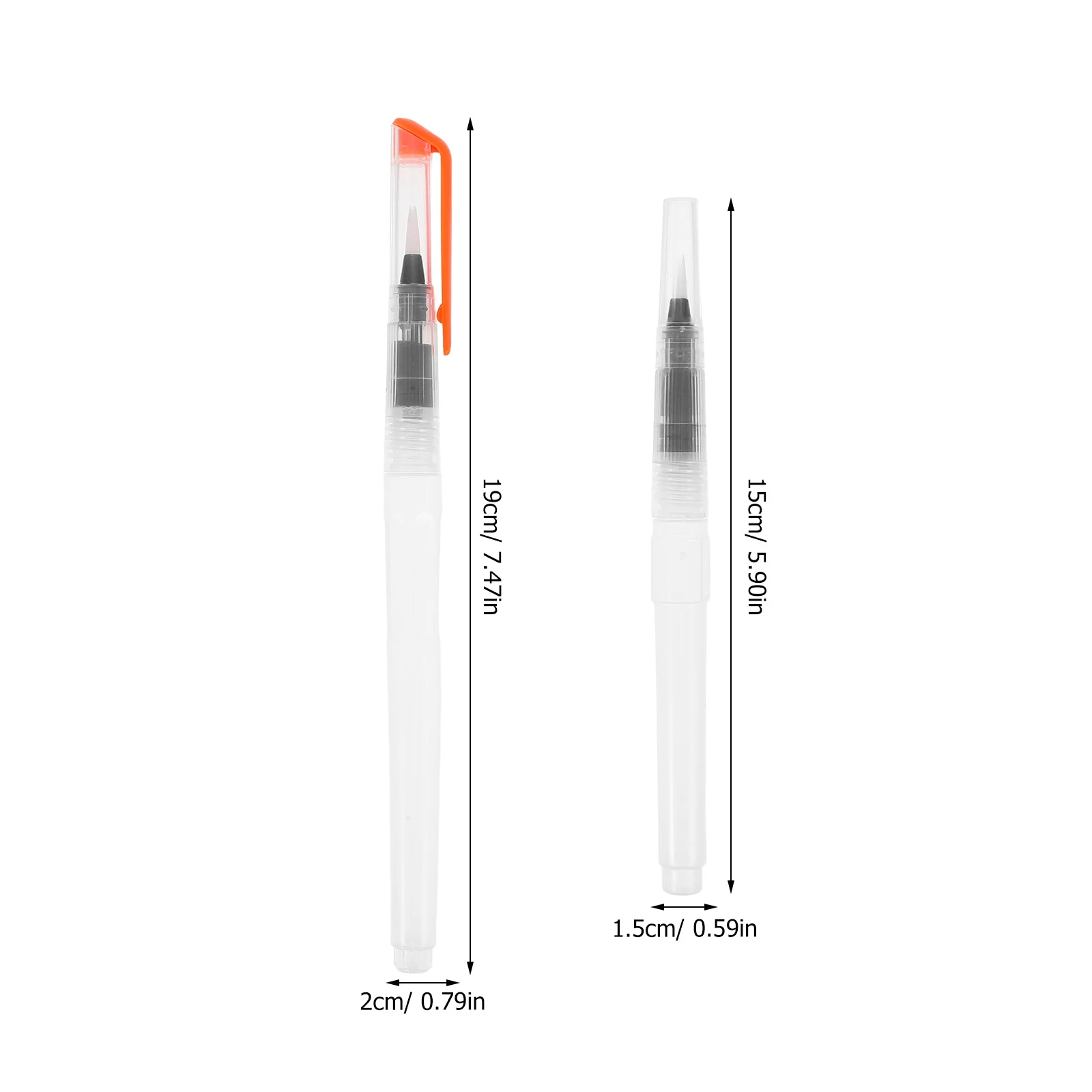 12Pcs Watercolor Brush Set Fine Tip Flat Tip Script Liner Brushes for Detail Painting Precision Artwork Calligraphy Travel