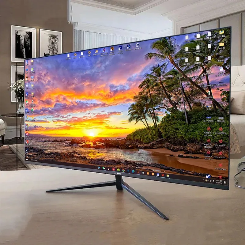 Monitor piatto Prezzo all'ingrosso Schermo di visualizzazione 1k Computer PC 1k 165hz 24 pollici Lcd personalizzato 27 Ips 2560 Due 19 Monitor LCD ultra ampio