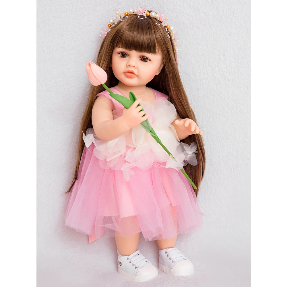 

KEIUMI Realistic Bebe Reborn Toys Full Silicone Vinyl Reborn Baby Girl Dolls 55 cm Birthday Gifts For Child