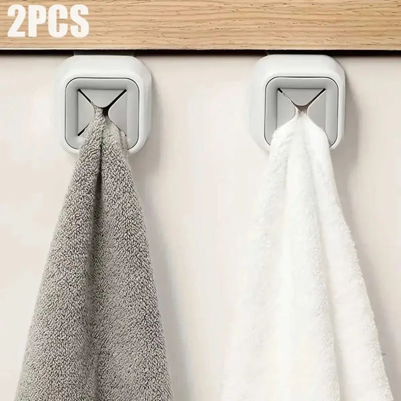 

Punch Free Towel Plug Holder Bathroom Organizer Rack Towels Storage Wash Cloth Clip Bathroom Accessories Kitchen Accessories