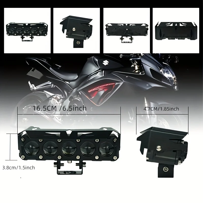 2 pçs super brilhante led holofotes da motocicleta luzes de nevoeiro alto lúmen iluminação auxiliar para caminhões suvs utvs atvs barcos