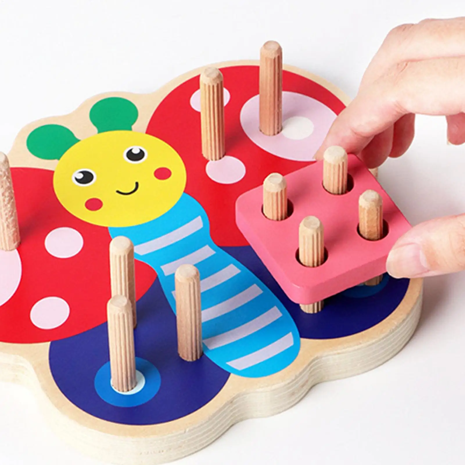 Shape Sorting Toy Educational Wooden Fine Motor Shape Learning Building Blocks For Boys For Education Development Play Home