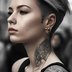 Paslanmaz çelik Kafatası ve Tüneller kulak genişletici ölçer kulak sedye vida ölçer, vücut Piercing Takı, en kaliteli 1 çift Bir kafatasının 6 büyük satış uzantısı-no. 1