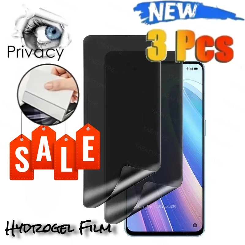 

3 шт. гидрогелевая пленка для конфиденциальности для IPhone 17 Pro Max, защитная пленка для экрана Anti-Spy для IPhone 16 15 14 Pro Max 17 Plus, пленка против царапин